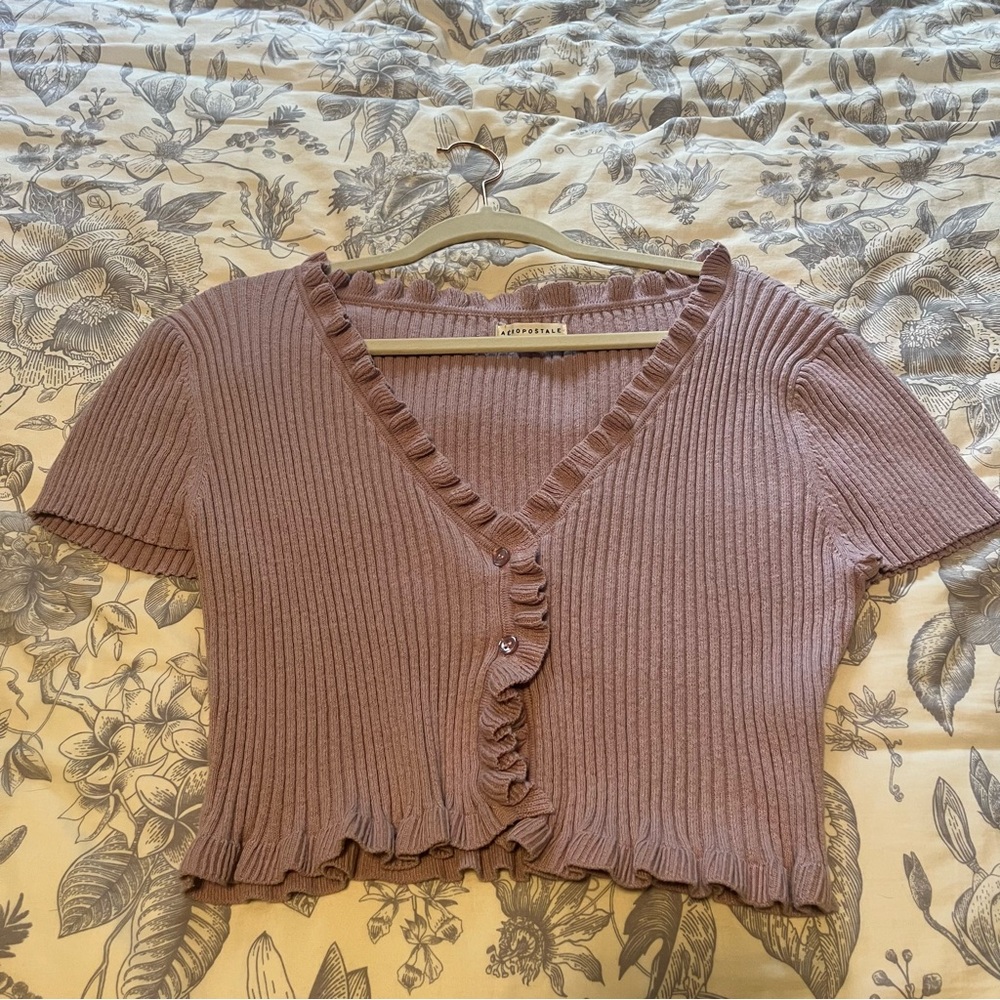 Aeropostale women’s knit ribbed crop top